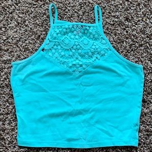 Turquoise crop top